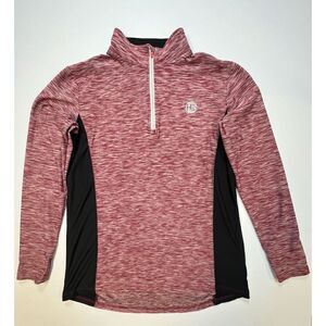 Horseware Aveen Technical Long Sleeve Top Red Wine Color 1/4 Zip UPF Women's XL